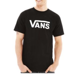 Vans Men’s Shirt Sleeve Black T-shirt Size Medium